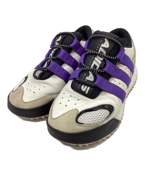 adidas（アディダス）adidas (アディダス) ALEXANDER WANG (アレキサンダー・ワン) adidas　ALEXANDER WANG　スニーカー ホワイト×パープル サイズ:24ｃｍの古着・服飾アイテム