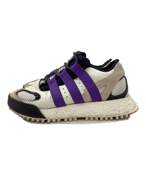adidas（アディダス）adidas (アディダス) ALEXANDER WANG (アレキサンダー・ワン) adidas　ALEXANDER WANG　スニーカー ホワイト×パープル サイズ:24ｃｍの古着・服飾アイテム