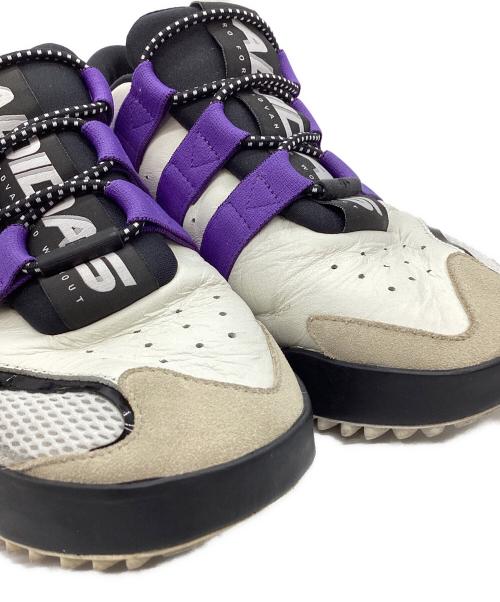 adidas（アディダス）adidas (アディダス) ALEXANDER WANG (アレキサンダー・ワン) adidas　ALEXANDER WANG　スニーカー ホワイト×パープル サイズ:24ｃｍの古着・服飾アイテム