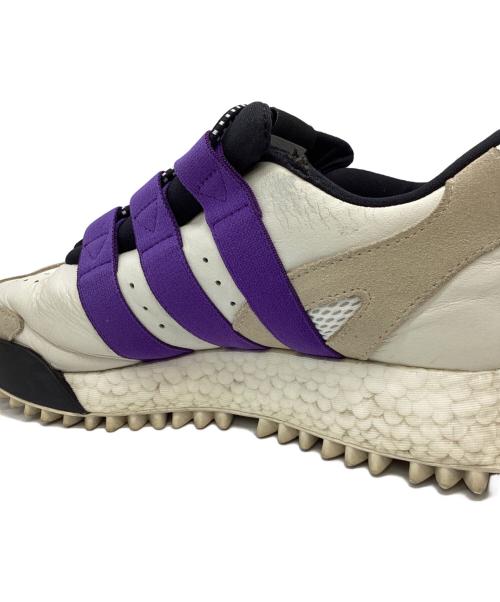 adidas（アディダス）adidas (アディダス) ALEXANDER WANG (アレキサンダー・ワン) adidas　ALEXANDER WANG　スニーカー ホワイト×パープル サイズ:24ｃｍの古着・服飾アイテム