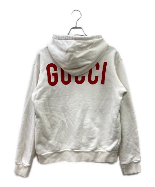 GUCCI（グッチ）GUCCI (グッチ) プリントパーカー ベージュ サイズ:XSの古着・服飾アイテム