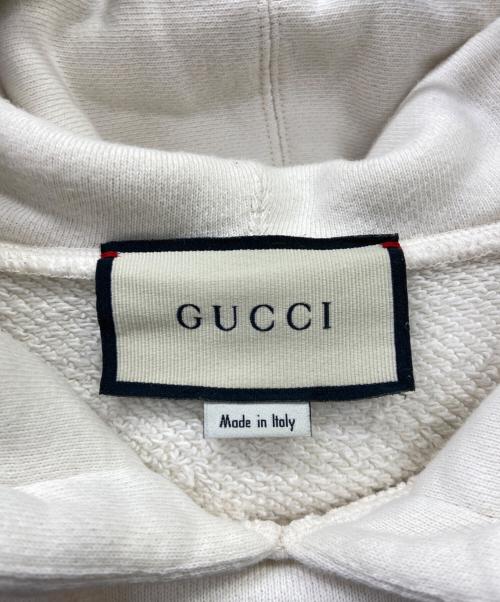 GUCCI（グッチ）GUCCI (グッチ) プリントパーカー ベージュ サイズ:XSの古着・服飾アイテム