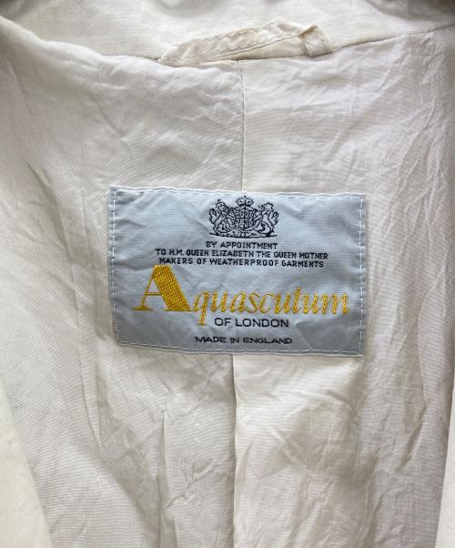 Aquascutum（アクアスキュータム）Aquascutum (アクアスキュータム) トレンチコート ホワイト サイズ:不明の古着・服飾アイテム
