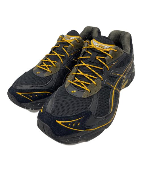 asics（アシックス）asics (アシックス) ATMOS (アトモス) GRIP SWANY (グリップスワニー) スニーカー ブラック×イエロー サイズ:27cmの古着・服飾アイテム