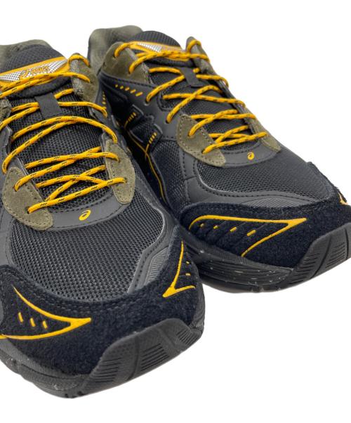 asics（アシックス）asics (アシックス) ATMOS (アトモス) GRIP SWANY (グリップスワニー) スニーカー ブラック×イエロー サイズ:27cmの古着・服飾アイテム
