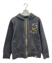 HUNTING WORLD（ハンティングワールド）の古着「ジップパーカー」｜グレー