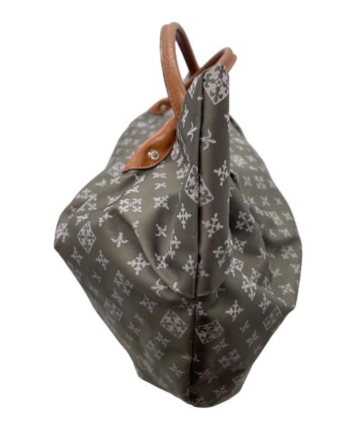 russet（ラシット）russet (ラシット) ハンドバッグ グレー×ブラウンの古着・服飾アイテム