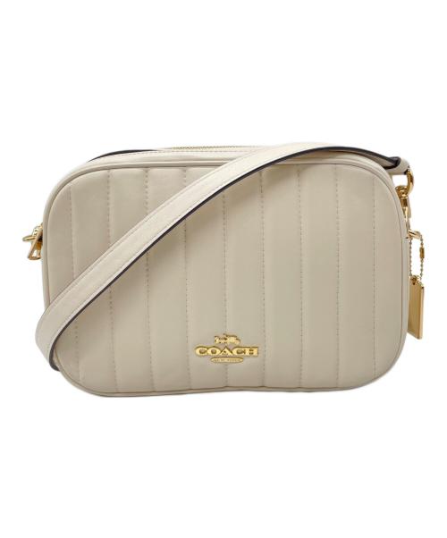 COACH（コーチ）COACH (コーチ) パフィーリニアキルティングレザージェスクロスボディ ベージュの古着・服飾アイテム