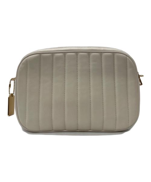 COACH（コーチ）COACH (コーチ) パフィーリニアキルティングレザージェスクロスボディ ベージュの古着・服飾アイテム