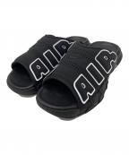 NIKEナイキ）の古着「AIR MORE UPTEMPO SLIDE」｜ブラック×ホワイト