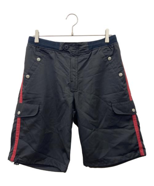 BURBERRY BLACK LABEL（バーバリーブラックレーベル）BURBERRY BLACK LABEL (バーバリーブラックレーベル) ハーフパンツ ブラック×レッド サイズ:82cmの古着・服飾アイテム