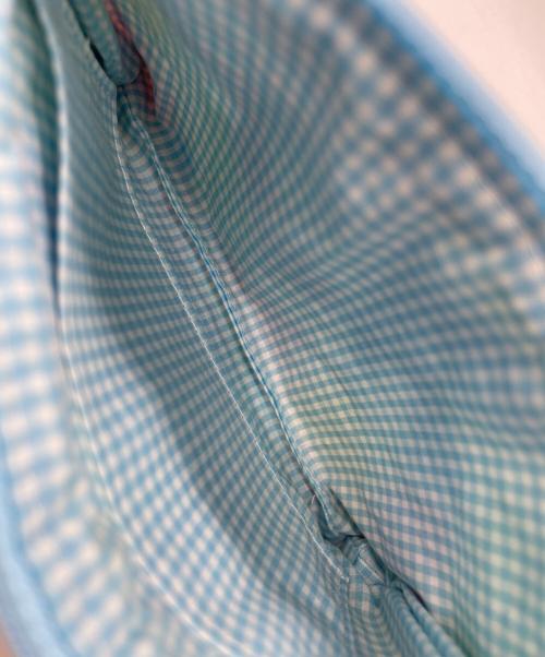 FEILER（フェイラー）FEILER (フェイラー) ポーチ ホワイト×ブルー×ピンクの古着・服飾アイテム