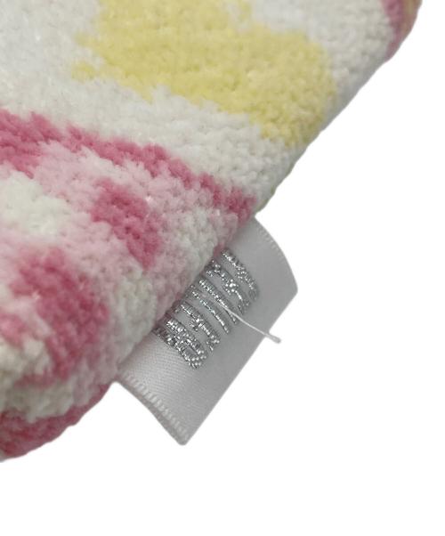 FEILER（フェイラー）FEILER (フェイラー) ポーチ ホワイト×ブルー×ピンクの古着・服飾アイテム