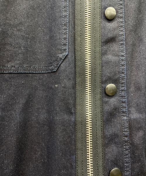 DIESEL（ディーゼル）DIESEL (ディーゼル) ナイロンコンビデニムフードジャケット インディゴ サイズ:XLの古着・服飾アイテム