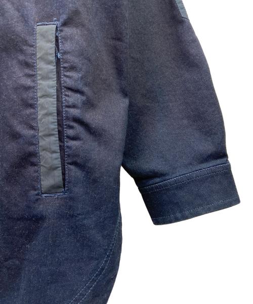 DIESEL（ディーゼル）DIESEL (ディーゼル) ナイロンコンビデニムフードジャケット インディゴ サイズ:XLの古着・服飾アイテム