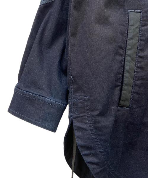 DIESEL（ディーゼル）DIESEL (ディーゼル) ナイロンコンビデニムフードジャケット インディゴ サイズ:XLの古着・服飾アイテム