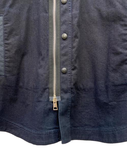 DIESEL（ディーゼル）DIESEL (ディーゼル) ナイロンコンビデニムフードジャケット インディゴ サイズ:XLの古着・服飾アイテム