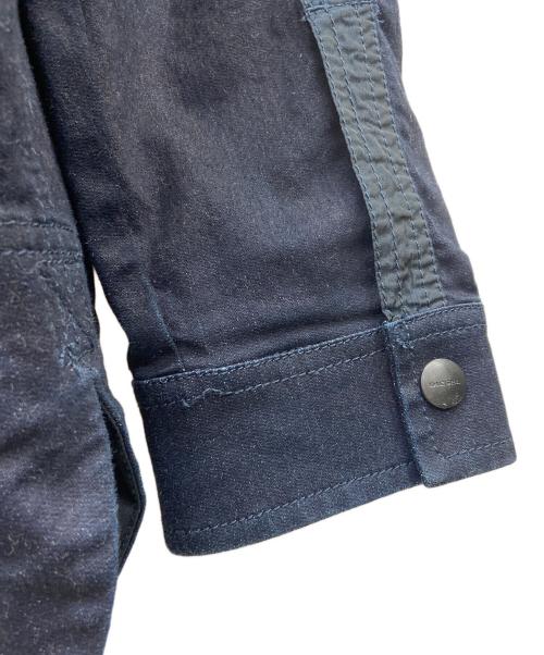 DIESEL（ディーゼル）DIESEL (ディーゼル) ナイロンコンビデニムフードジャケット インディゴ サイズ:XLの古着・服飾アイテム