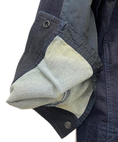 DIESEL（ディーゼル）DIESEL (ディーゼル) ナイロンコンビデニムフードジャケット インディゴ サイズ:XLの古着・服飾アイテム