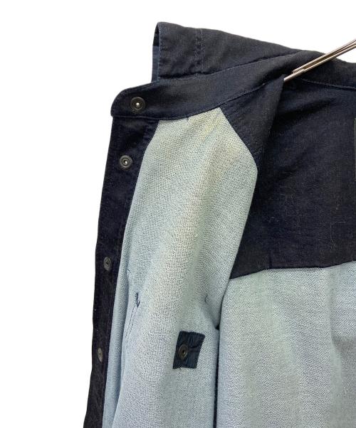 DIESEL（ディーゼル）DIESEL (ディーゼル) ナイロンコンビデニムフードジャケット インディゴ サイズ:XLの古着・服飾アイテム