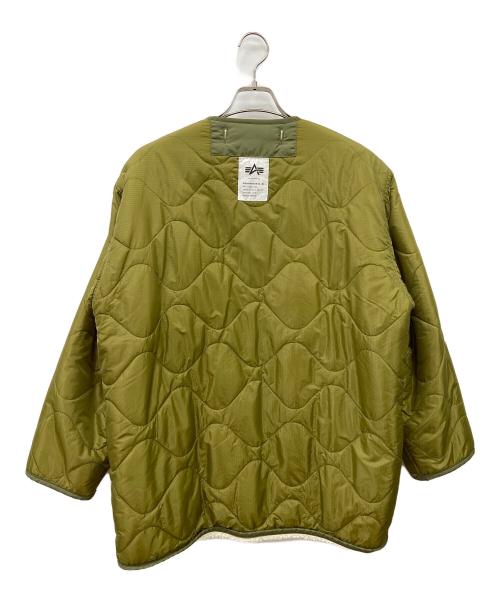 ALPHA INDUSTRIES（アルファインダストリーズ）ALPHA INDUSTRIES (アルファインダストリーズ) BOA QUILT LINNER COAT オリーブ サイズ:Sの古着・服飾アイテム