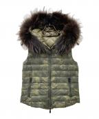 TATRASタトラス）の古着「リバーシブルダウンベスト」｜グリーン