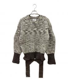 3.1 phillip lim（スリーワンフィリップリム）の古着「厚手ニット」｜ブラウン×ホワイト