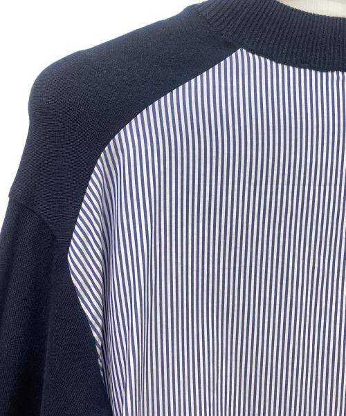 BEARDSLEY（ビアズリー）BEARDSLEY (ビアズリー) 切替ワンピース ネイビー×ホワイト サイズ:Freeの古着・服飾アイテム