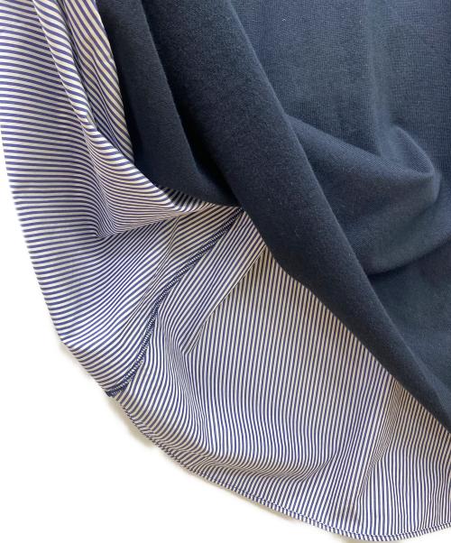 BEARDSLEY（ビアズリー）BEARDSLEY (ビアズリー) 切替ワンピース ネイビー×ホワイト サイズ:Freeの古着・服飾アイテム