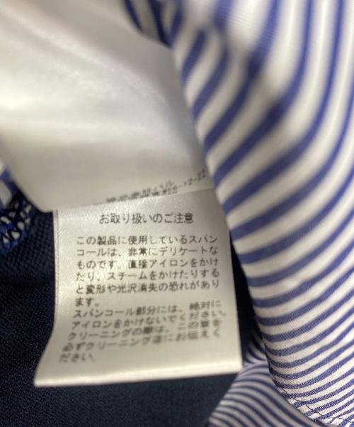 BEARDSLEY（ビアズリー）BEARDSLEY (ビアズリー) 切替ワンピース ネイビー×ホワイト サイズ:Freeの古着・服飾アイテム