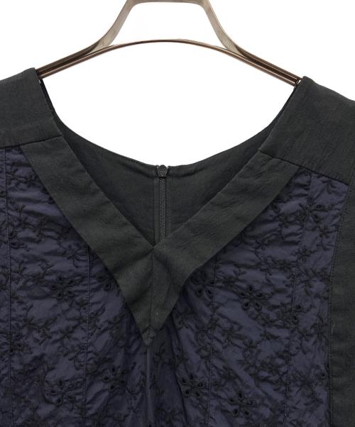 MORABITO（モラビト）MORABITO (モラビト) ノースリーブワンピース ブラック×ネイビー サイズ:Freeの古着・服飾アイテム
