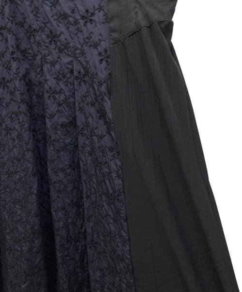 MORABITO（モラビト）MORABITO (モラビト) ノースリーブワンピース ブラック×ネイビー サイズ:Freeの古着・服飾アイテム