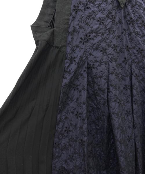 MORABITO（モラビト）MORABITO (モラビト) ノースリーブワンピース ブラック×ネイビー サイズ:Freeの古着・服飾アイテム