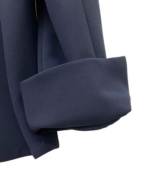 PLST（プラステ）PLST (プラステ) トリアセブレンドペプラムジャケット ネイビー サイズ:Lの古着・服飾アイテム