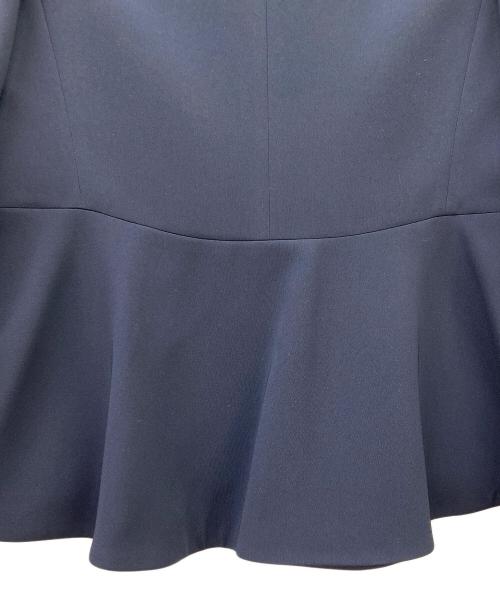 PLST（プラステ）PLST (プラステ) トリアセブレンドペプラムジャケット ネイビー サイズ:Lの古着・服飾アイテム