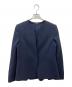 PLST（プラステ）の古着「トリアセブレンドペプラムジャケット」｜ネイビー