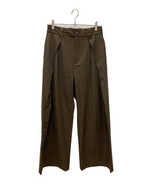 soerte（ソエルテ）soerte (ソエルテ) soerte　タックパンツ ブラウン サイズ:SIZE　3の古着・服飾アイテム