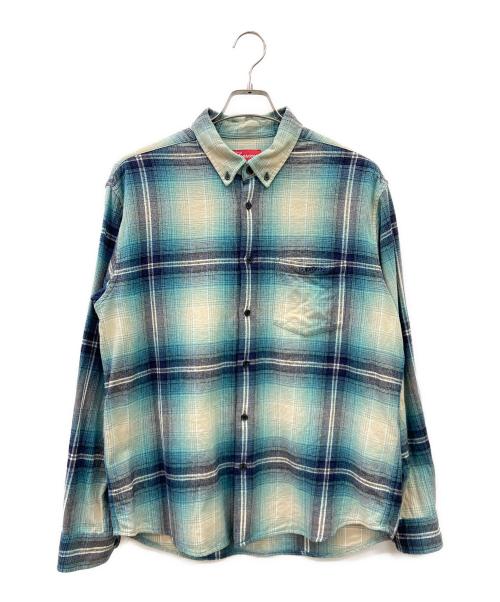 SUPREME（シュプリーム）Supreme (シュプリーム) 長袖シャツ ネイビー×ホワイト サイズ:Sの古着・服飾アイテム
