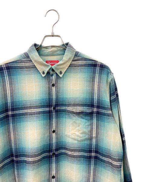 SUPREME（シュプリーム）Supreme (シュプリーム) 長袖シャツ ネイビー×ホワイト サイズ:Sの古着・服飾アイテム