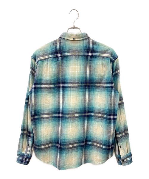 SUPREME（シュプリーム）Supreme (シュプリーム) 長袖シャツ ネイビー×ホワイト サイズ:Sの古着・服飾アイテム