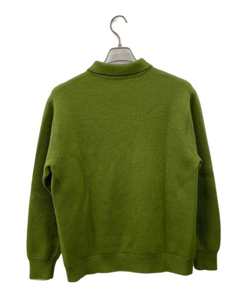 SUPREME（シュプリーム）SUPREME (シュプリーム) 厚手カーディガン グリーン×ホワイト サイズ:Sの古着・服飾アイテム