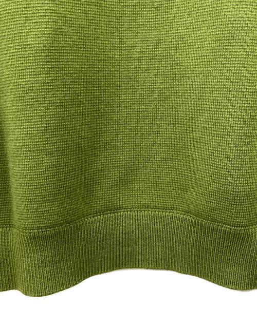 SUPREME（シュプリーム）SUPREME (シュプリーム) 厚手カーディガン グリーン×ホワイト サイズ:Sの古着・服飾アイテム