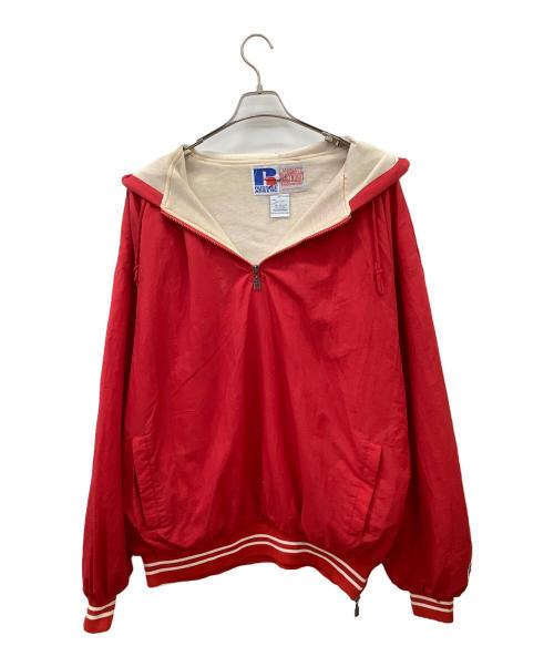 RUSSELL ATHLETIC（ラッセルアスレチック）RUSSELL ATHLETIC (ラッセルアスレチック) アノラックパーカー レッド サイズ:XLの古着・服飾アイテム