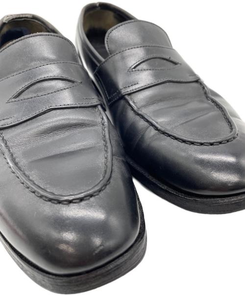 NEW&LINGWOOD（ニュー&リングウッド）NEW&LINGWOOD (ニュー&リングウッド) GRENSON (グレンソン) コインローファー ブラック サイズ:7 1/2の古着・服飾アイテム