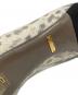 中古・古着 GUCCI (グッチ) エンボスヒールパンプス ホワイト×グレー サイズ:37：7000円