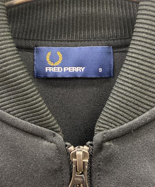FRED PERRY（フレッドペリー）FRED PERRY (フレッドペリー) TEXTURE MIX BOMBER NECK JACKET ブラック サイズ:S 未使用品の古着・服飾アイテム