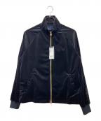 FRED PERRYフレッドペリー）の古着「ベロアトラックジャケット」｜ブラック