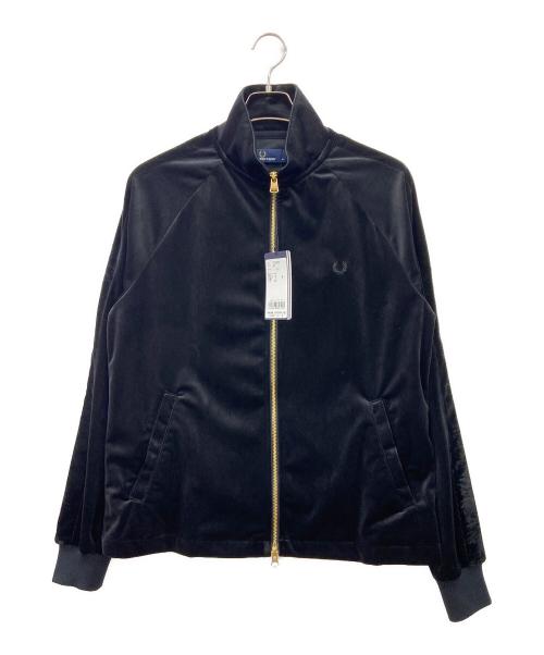 FRED PERRY（フレッドペリー）FRED PERRY (フレッドペリー) ベロアトラックジャケット ブラック サイズ:M 未使用品の古着・服飾アイテム