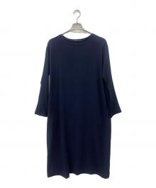mizuiro-ind（ミズイロインド）の古着「長袖ワンピース」｜ネイビー