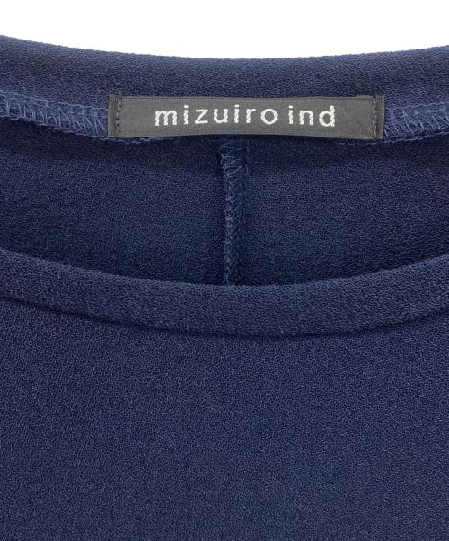 mizuiro-ind（ミズイロインド）mizuiro-ind (ミズイロインド) 長袖ワンピース ネイビー サイズ:FREEの古着・服飾アイテム